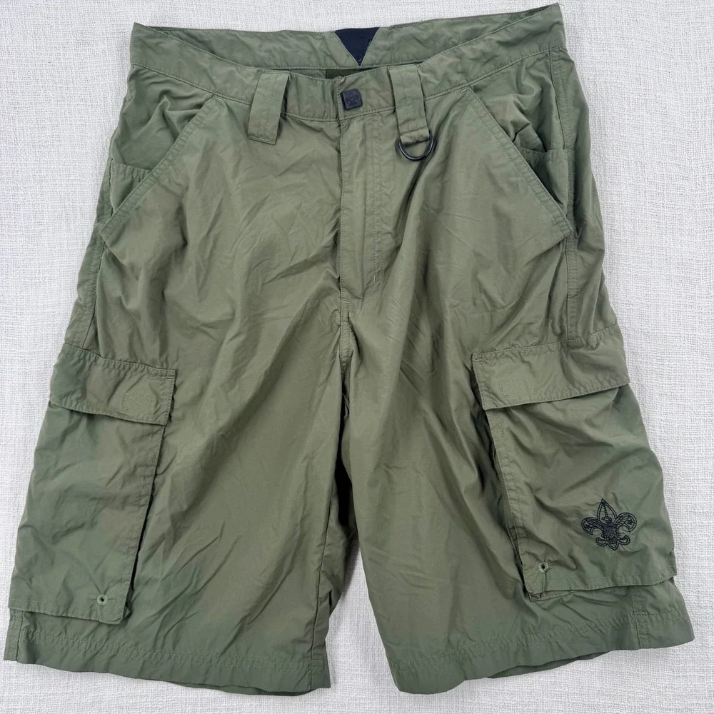 Boy Scouts of America Mens Small BSA Centennial Uniform Cargo Shorts Green